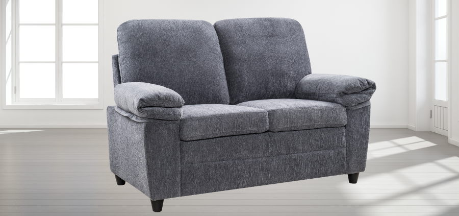 London Luxury Chenille Love Seat Left Profile Shot by American Home Line